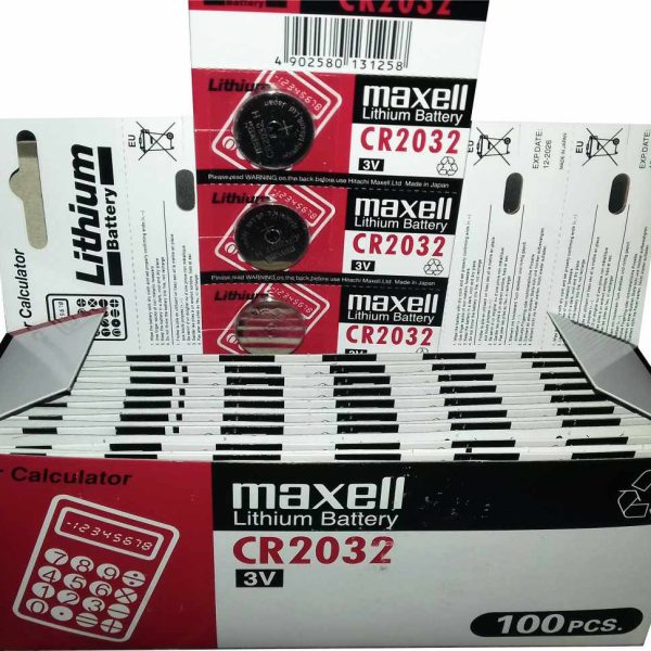 باتری غیر شارژی سکه ای 2032 ورق 5 تایی Maxell