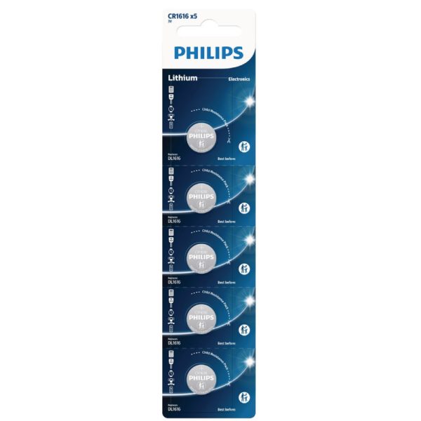 باتری غیر شارژی سکه ای 2430 ورق 5 تایی Philips