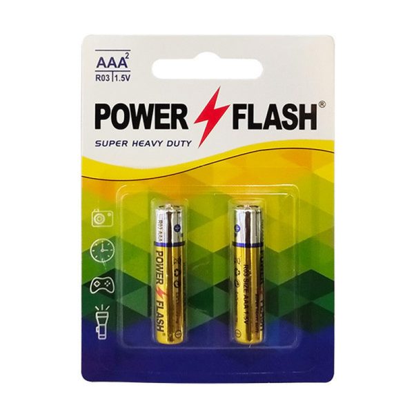 باتری غیر شارژی نیم قلمی AAA Power Flash
