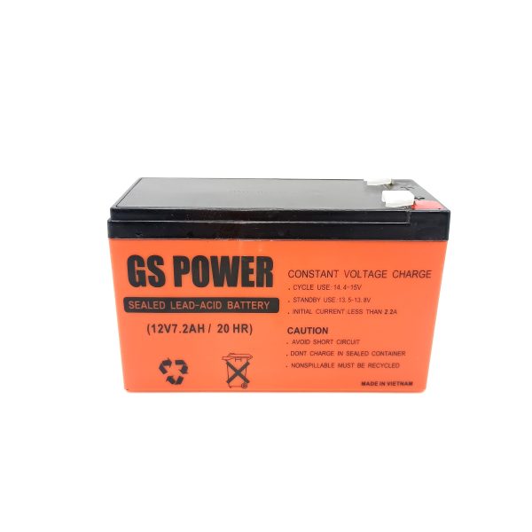 باتری موتور شارژی ۱۲ ولت ۷ ۲ آمپر GS POWER